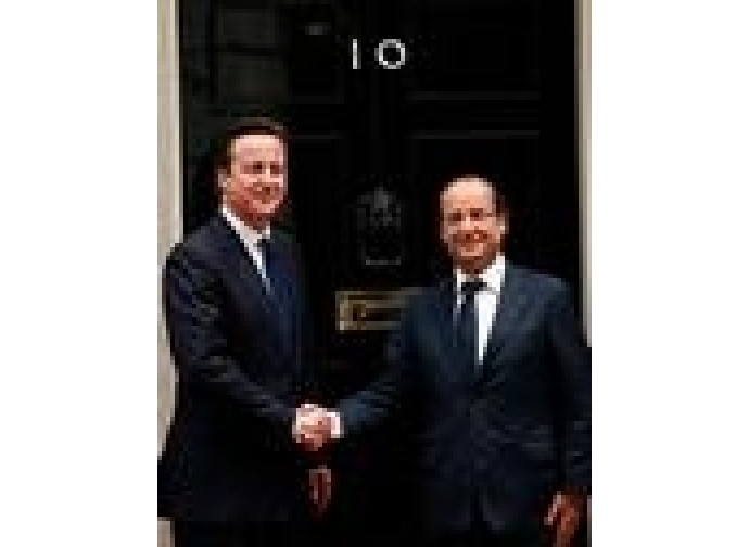 David Cameron e Francois Hollande David Cameron e Francois Hollande